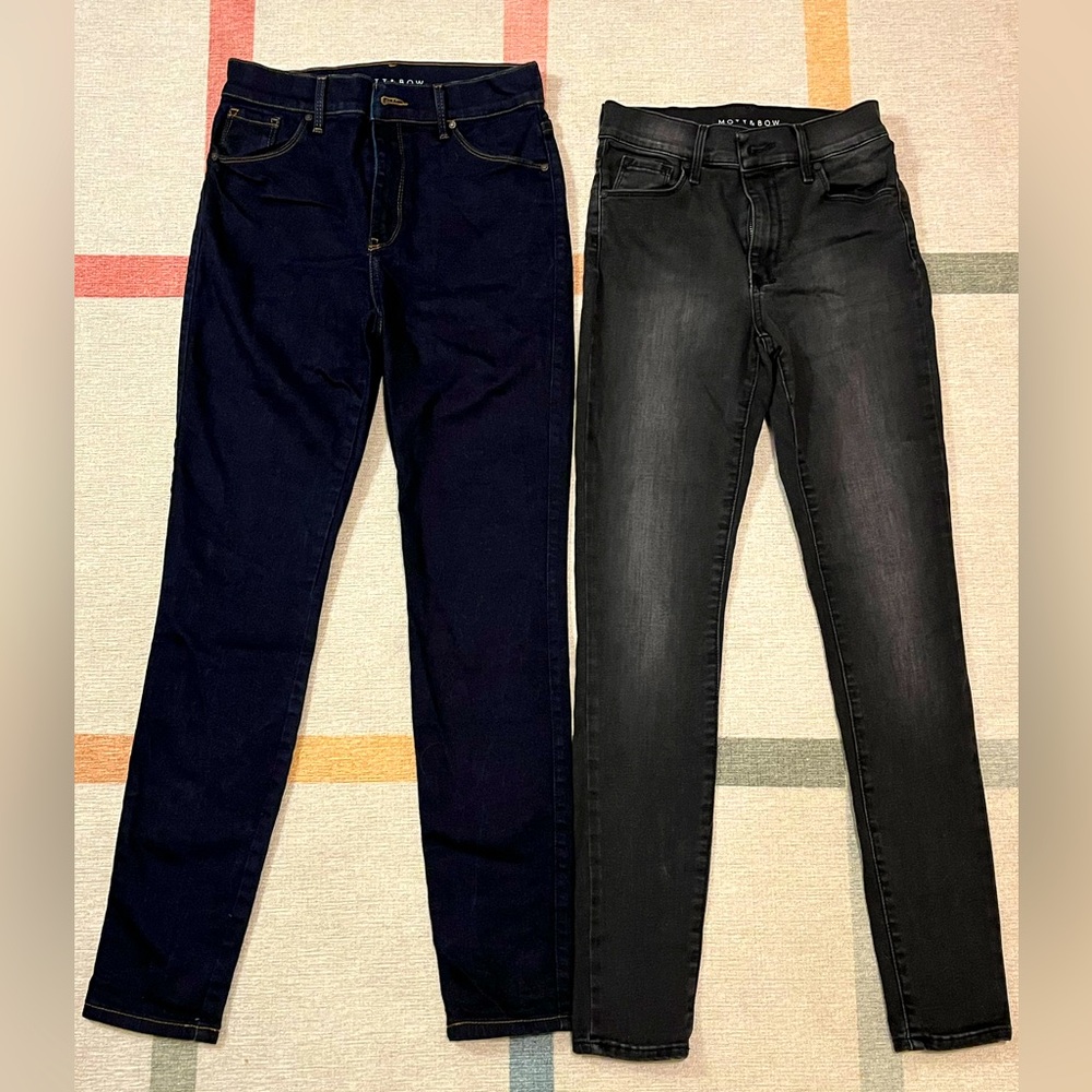 Mott&Bow 2 pairs of High Rose Skinny Jeans 26/27